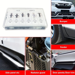 100pcs Nylon Car Interior Bumper Fixer Mudguard Set