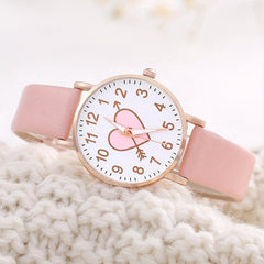 3pcs Girl Accessories Set: Alloy Watch & 2 Bracelet