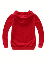 Heart Graphic Print Hoodie for Boys Girls Toddlers
