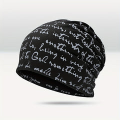 Retro Letter Brimless Pullover Hat For Men Women