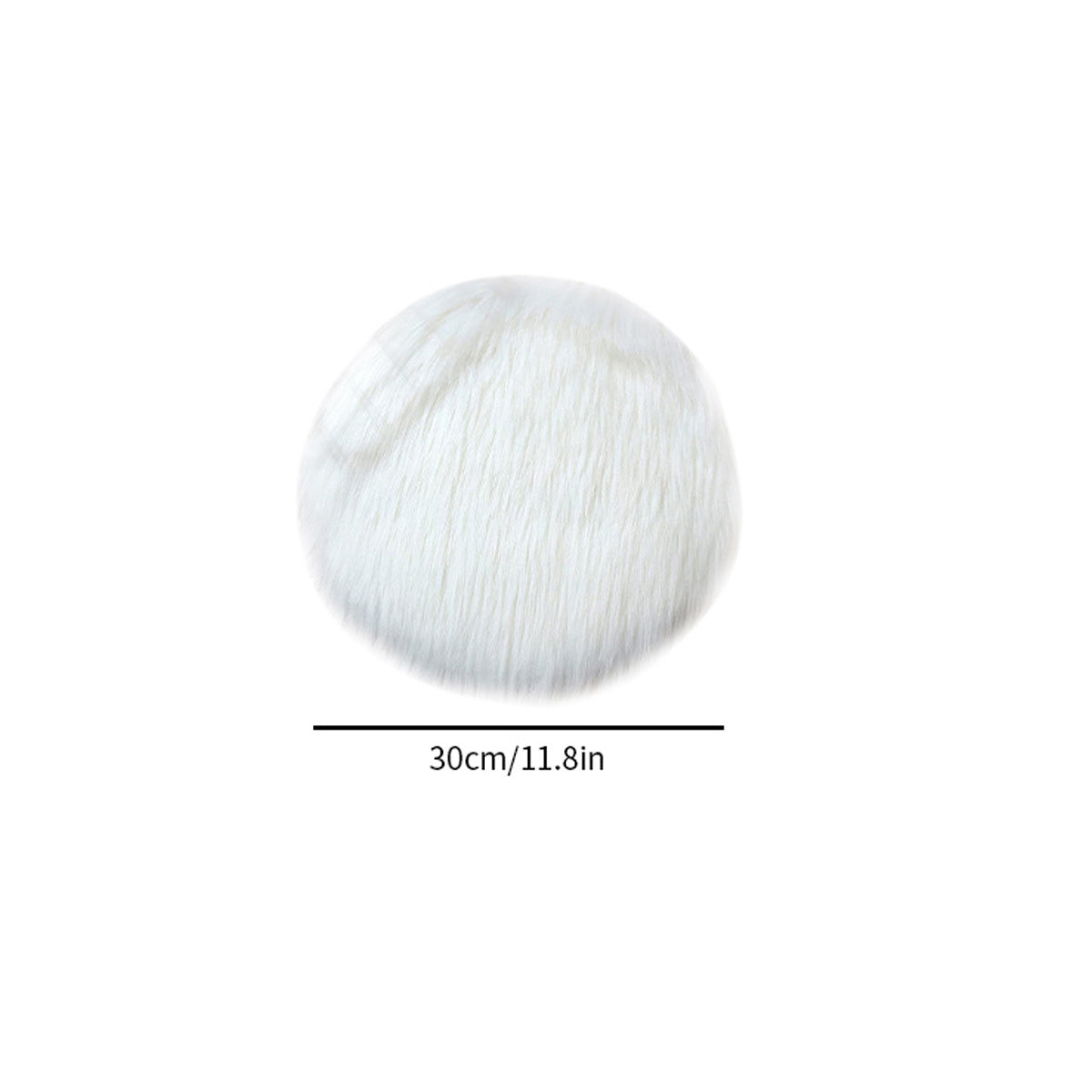 Round Plush Seat Cushion Chair Cover Soft Area Rug