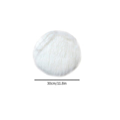 Round Plush Seat Cushion Chair Cover Soft Area Rug