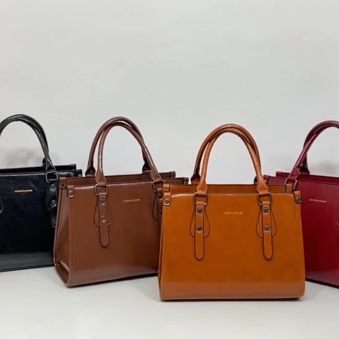 3PCS PU Leather Handbag Set Crossbody Bag & Clutch Purse With Zipper