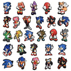 27pcs Anime Characters Shoe Charms for Clogs Jibts Bubble Slides Sandals