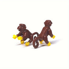Monkey Mini Building Blocks Forest Scene Doll Toy Chirstmas Gift