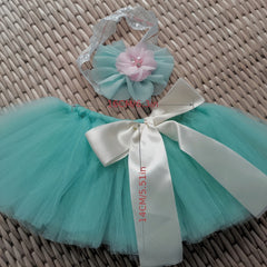 Baby Photography Props Flower Tutu Princess Skirt Headband Suit