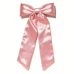 Satin Silky Bow Hair Clip Back Head Clip Hair Accessories for Women