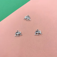 15pcs Elephant Pendant Charm for DIY Bracelets Necklaces Earrings