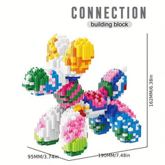 Balloon Dog Building Block Set - Festive Home Decor Gift