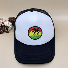 Adjustable Coconut Tree Pattern Baseball Cap for Outdoor Sport