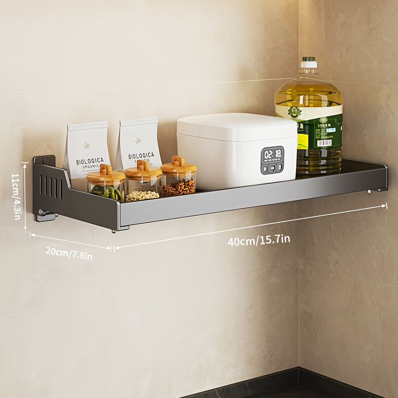 Wall Mounted Kitchen Rack Seasoning Condiment Storage