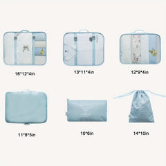 8 Pcs Travel Storage Bag Lightweight Clothes Container