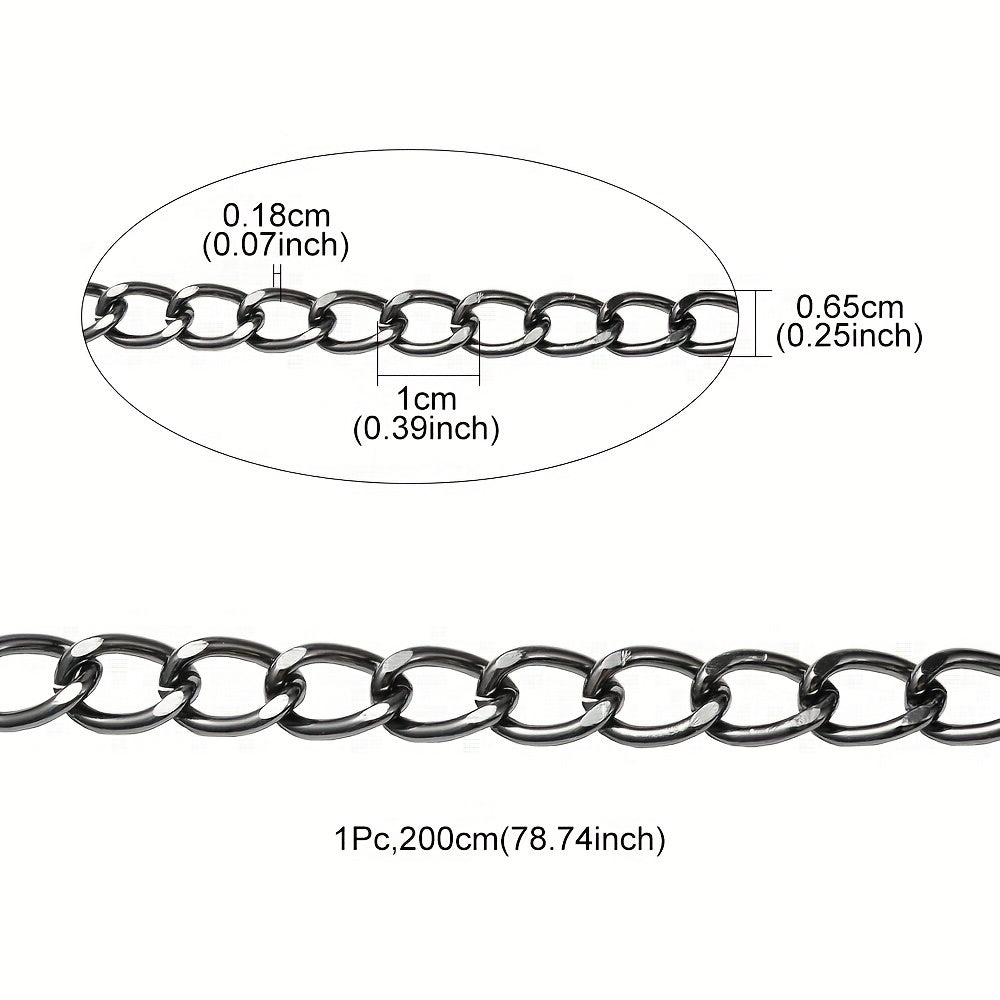 78.74" Aluminum Chain for DIY Jewelry Making