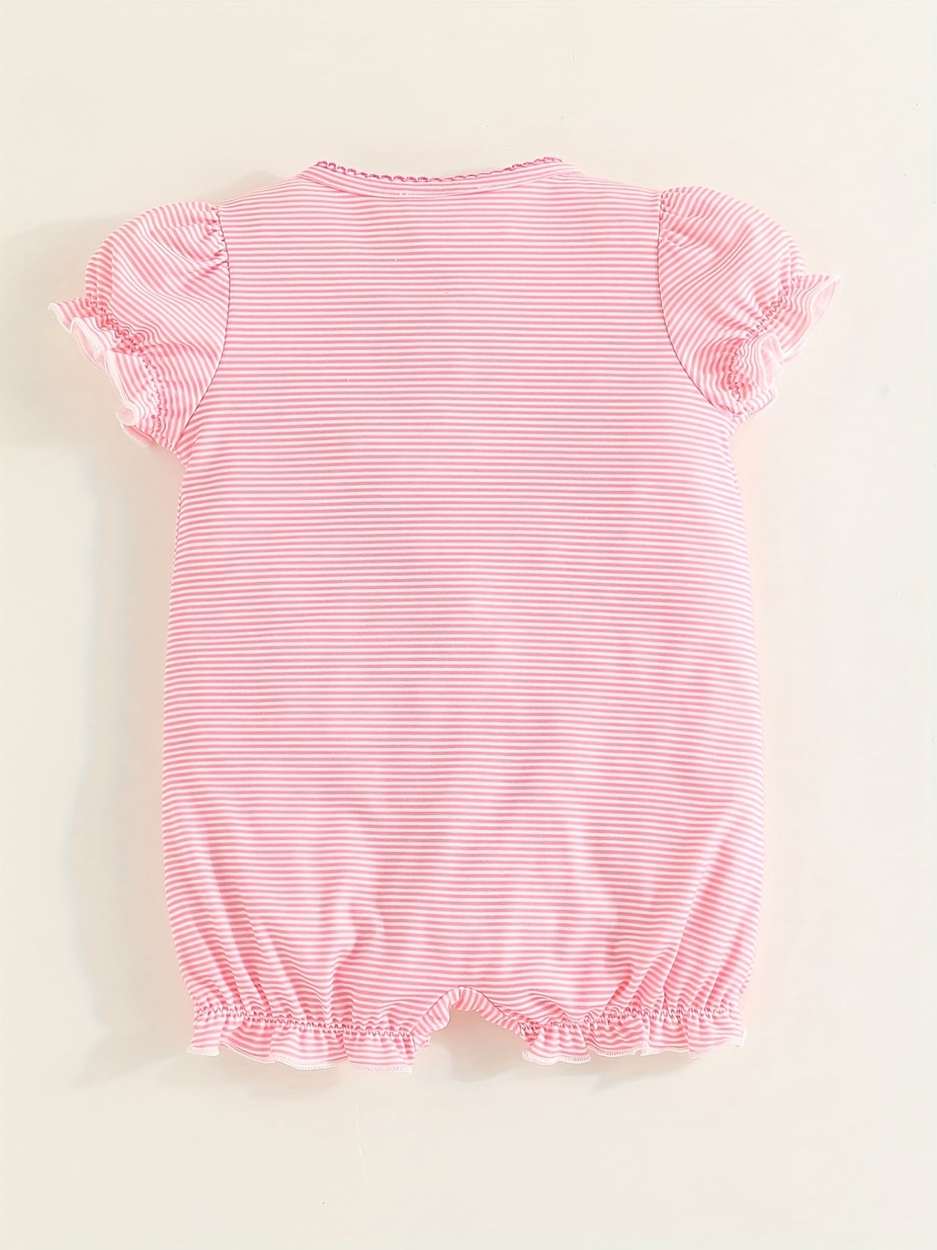 Striped Polka Dot Open Front 3pcs Set Baby Girls Bodysuits