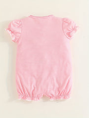 Striped Polka Dot Open Front 3pcs Set Baby Girls Bodysuits