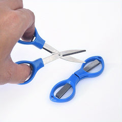 Compact Portable Folding Scissors for Travel Fishing