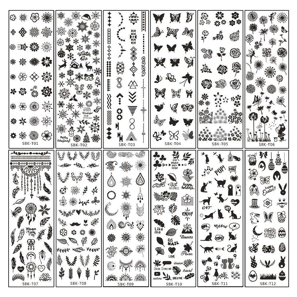Nail Art Template DIY Stamping Plate Manicure Tool For Women Home Salon