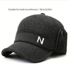 Winter Cap With Earflap Outdoor Snapback Warm Flat Top Military Hats Sun Protect
