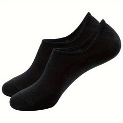 Solid Non slip Ankle Socks Soft Breathable Invisible Cotton Socks