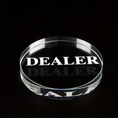 1pc 10mm Transparent Artificial Crystal Poker Game Match Accessories