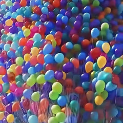 1000pcs Balloon Small House Building Blocks Set