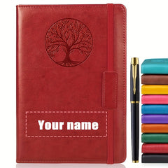 Personalized A5 Journal with Tree Cover & Pen