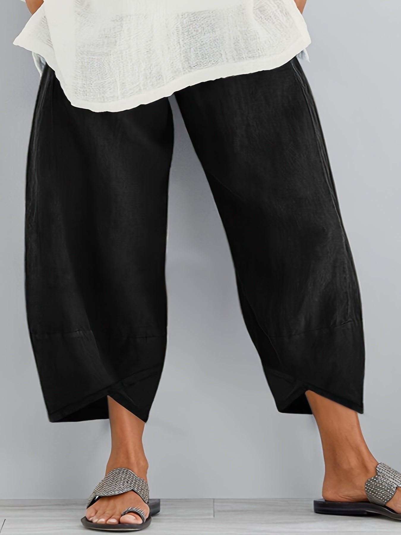 Women's Plus Dandelion Print Wide Leg Pants