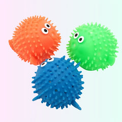 Water Absorbent Pufferfish Pool Toys - Orange Green Gift Bag Fillers