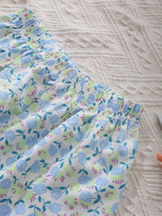 Toddler Girls Floral Graphic Trousers Elastic Waist Casual Jogger Pants