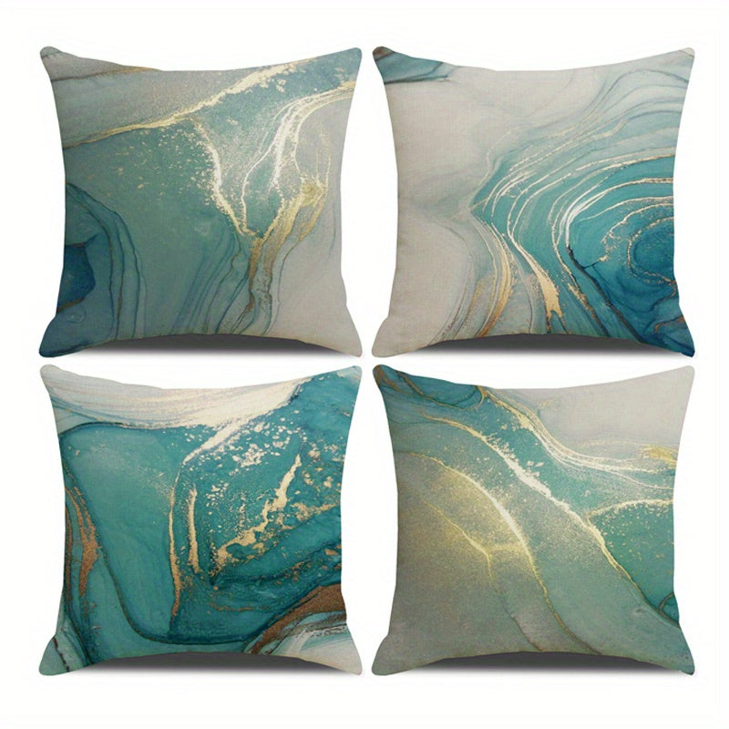 4pcs Modern Cushion Cover Zipper Throw Pillowcase