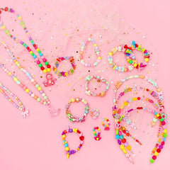 Girls DIY Bracelet Making Kit with Charms Beads & Bracelets
