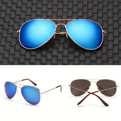 Aviator Sunglasses for Women Men Mirrored UV400 Driving Sun Shades
