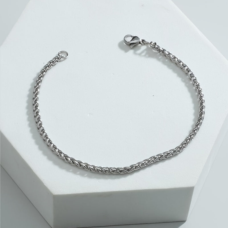 Men's Stainless Steel Silver Bracelet