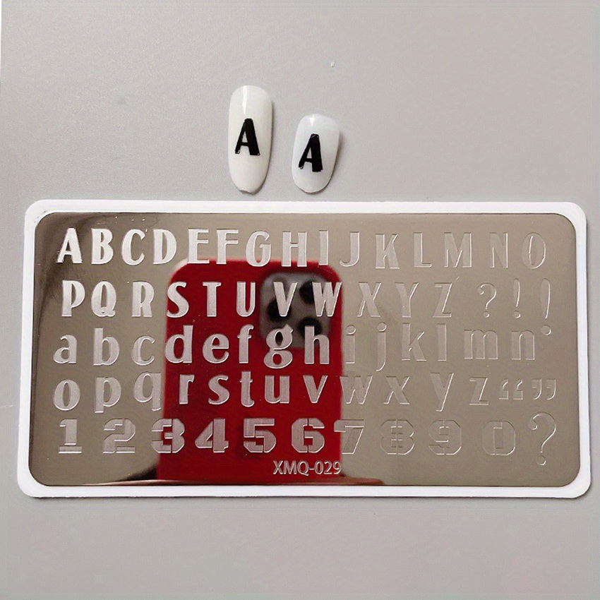 Heart Curve French Stamping Image Plate Manicure DIY Stamp Plate