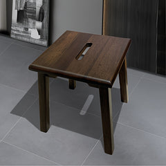 Walnut Wood Stool Tea Table Living Room Dining Learning Chair Porch Handle