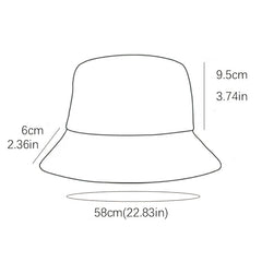 Colorful Ink Trees Bucket Hat Reversible Sun Hat For Women