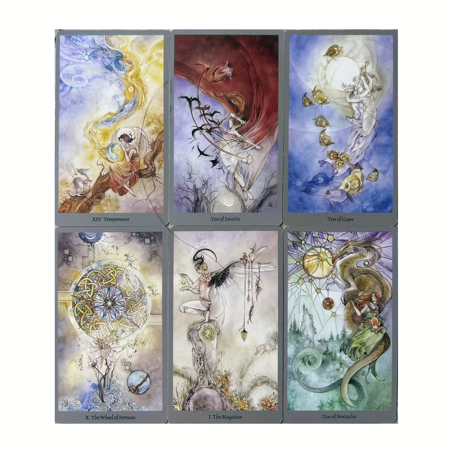 Christmas Tarot Card Set for Beginners - 78 Cards & Guide