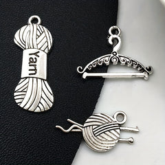 21 PCS Antique Silvery Sewing Machine Series Pendants for DIY Jewelry