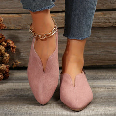 Lightweight Closed Toe Slip On Shoes with Buckle Strap Details