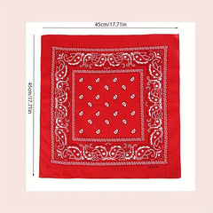 Paisley Pattern Handkerchief Small Square Scarf Bandana for Daily Decoration