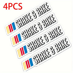 4pcs Shake And Bake Car Decal Sticker Funny for Car Truck Van Dirt Bike
