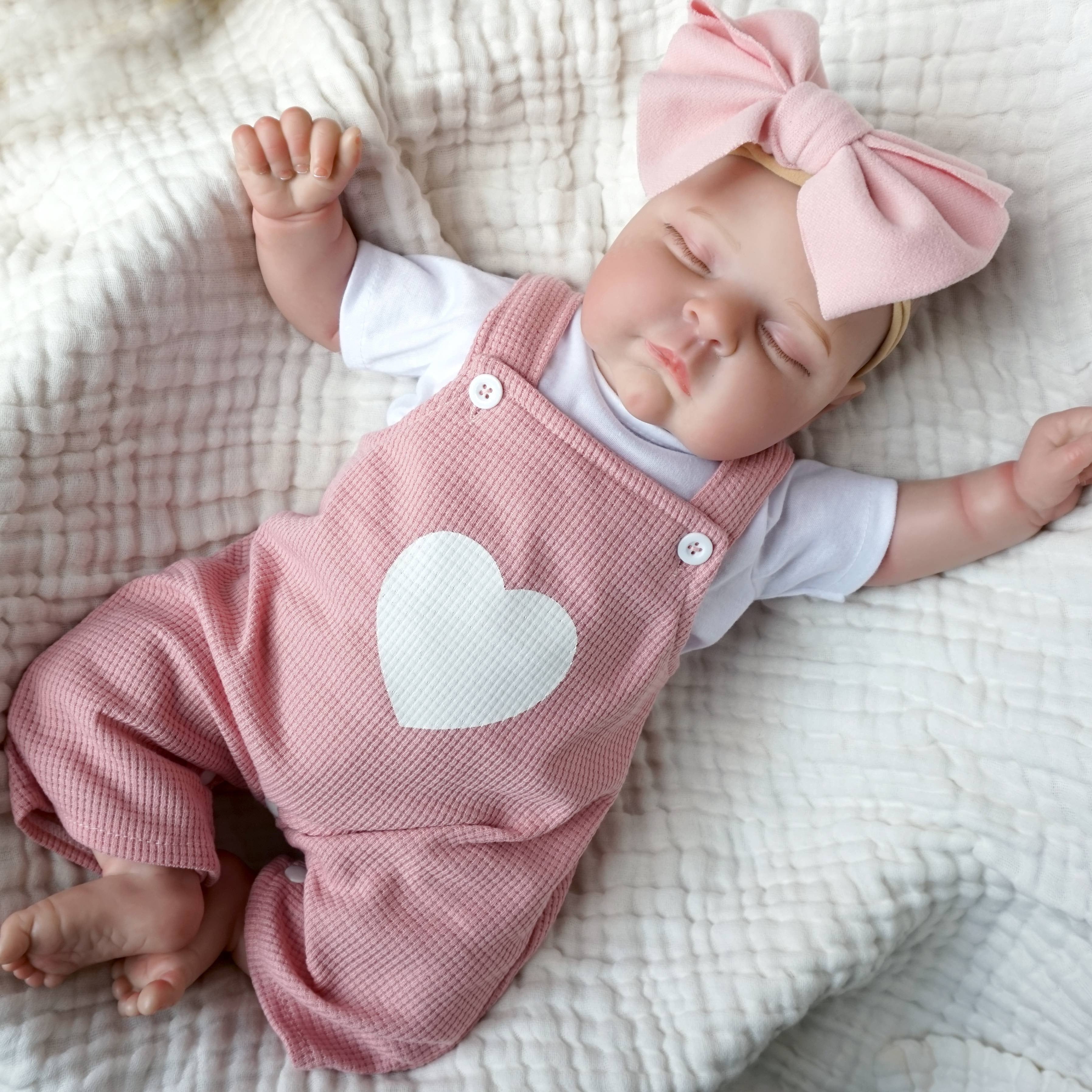 20 Inch Sleeping Reborn Baby Doll - Vinyl Newborn Girl Doll