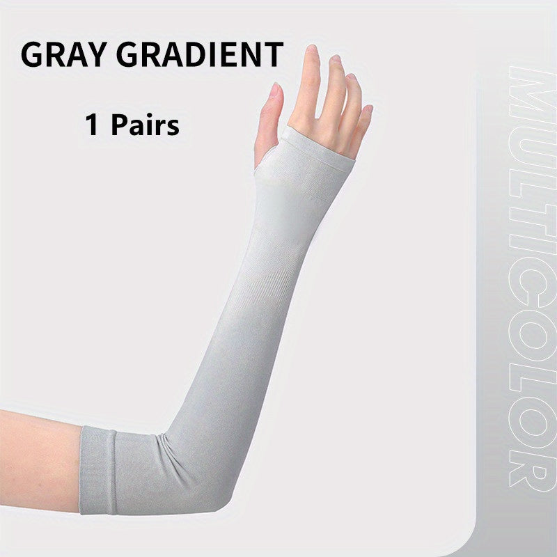 Gradient Ice Sleeve Sunscreen Arm Sleeves UV Protection Cycling Men Women