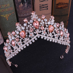 Multicolor Rhinestone Wedding Crown Tiara Bridal Accessories