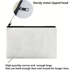 Moon Print Carry All Pouch Zipper Storage Bag Cosmetic Coin Purse
