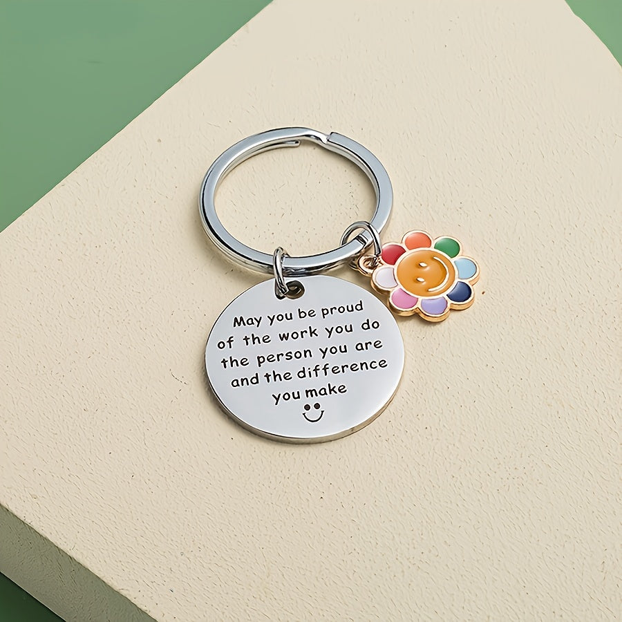Inspirational Words Print Keychain - Gift Idea