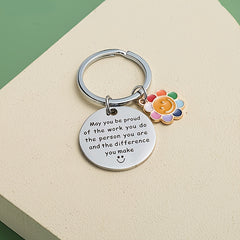 Inspirational Words Print Keychain - Gift Idea