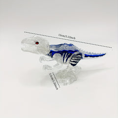 6pcs Dinosaur Collectible Toys Set, Variety of Styles, Transparent ABS Material