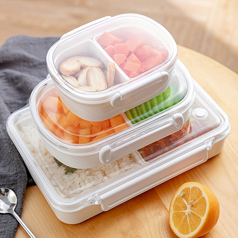 Divided Grid Sealed Bento Box Food Preservation Lunch Box, Camping Picnic Beach