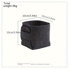 Felt Desktop Storage Box Makeup Brush Lipstick Finishing Storage Bucket